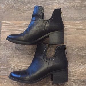 Black ankle boots